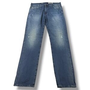 AG Adriano Goldschmied The Graduate Tailored Leg Mens Blue Jeans Size 32x33